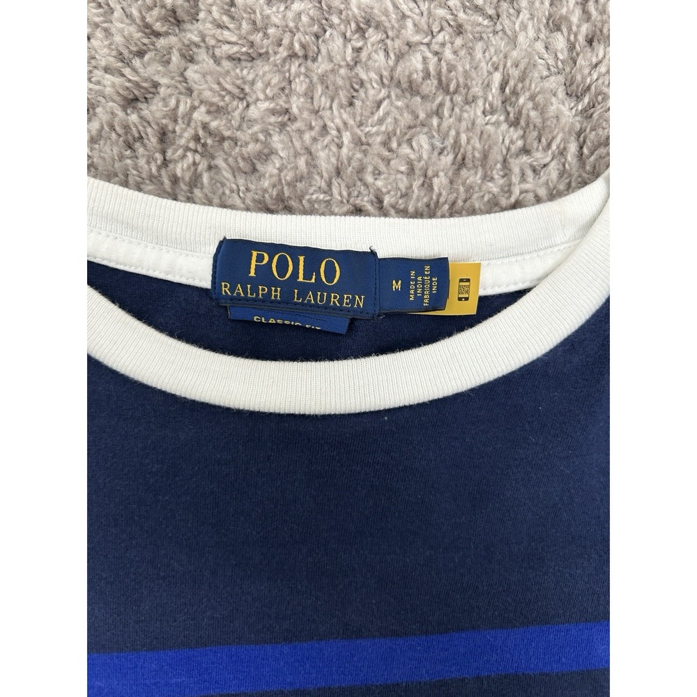 Men's Polo Ralph Lauren Stripe Shirt Classic Fit Size M - Picture 3 of 9
